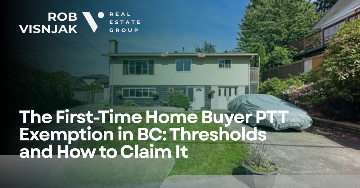 first time home buyer ptt exemption bc