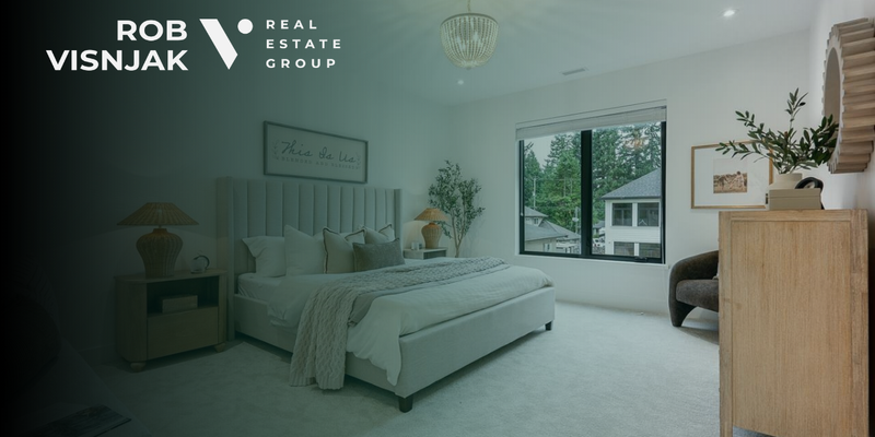 Bright bedroom in a Langley family home