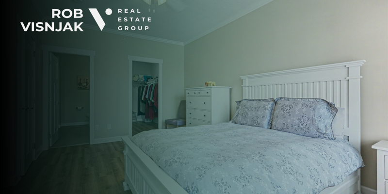 Main bedroom in a Langley townhouse