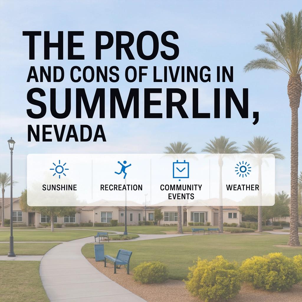The Pros and Cons of Living in Summerlin, Nevada header image.