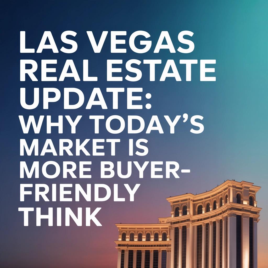 Las Vegas Real Estate Update: Why Today’s Market is More Buyer-Friendly Than You Think header image.