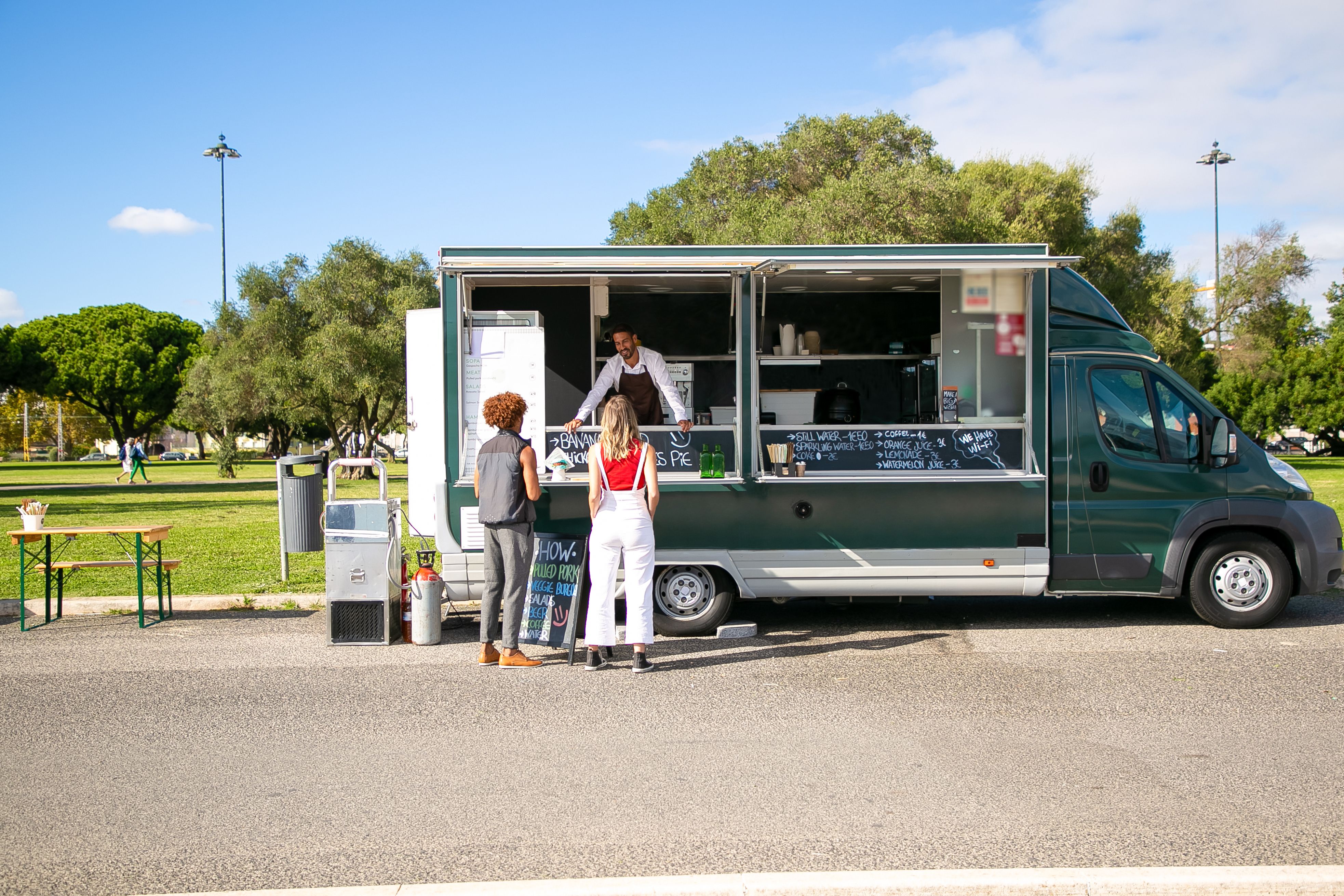 food truck at the park