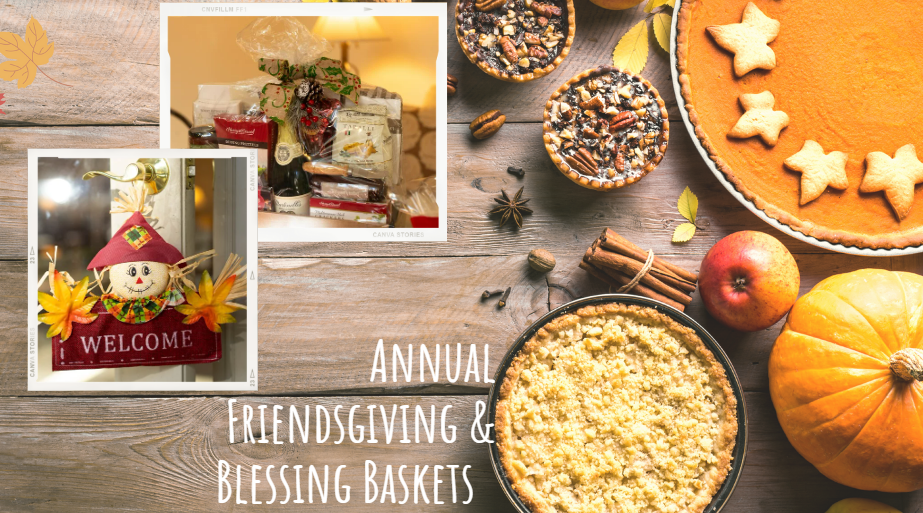 Masha's Annual Friendsgiving & Blessing Basket Event! header image.