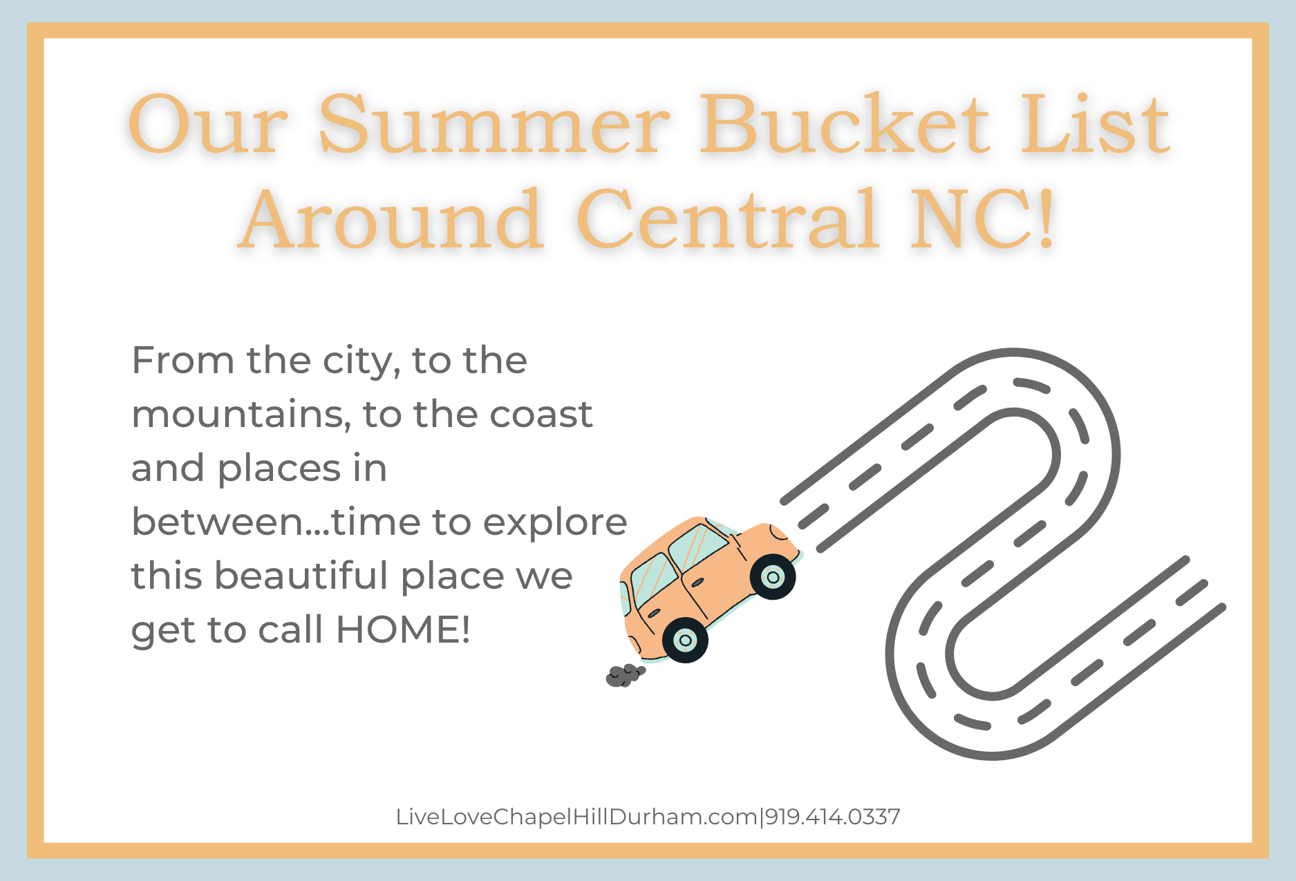 My Central North Carolina Summer Bucket List: Hidden Gems and Not-So-Hidden Treasures header image.