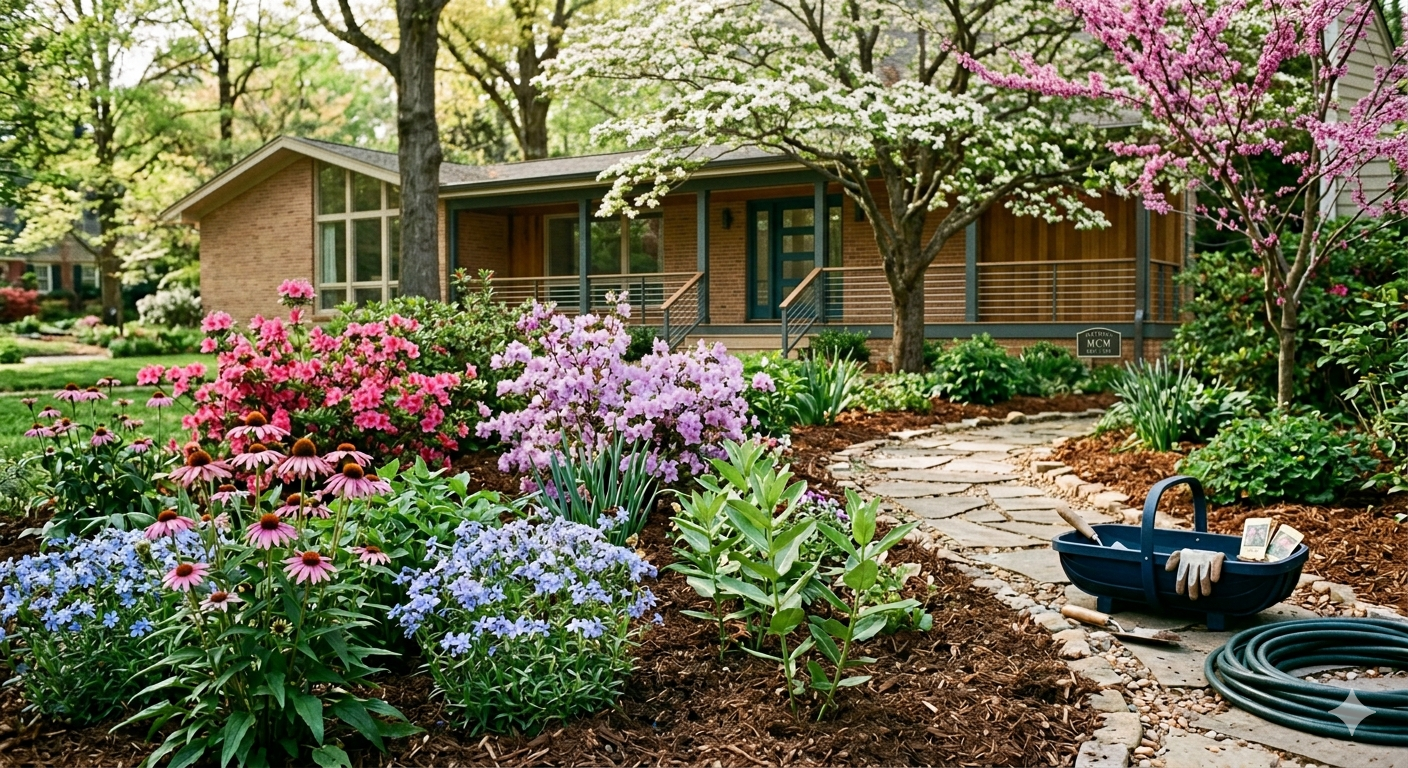 Add a Little Spring to Your Step April Gardening Tips for Chapel Hill & the Triangle header image.