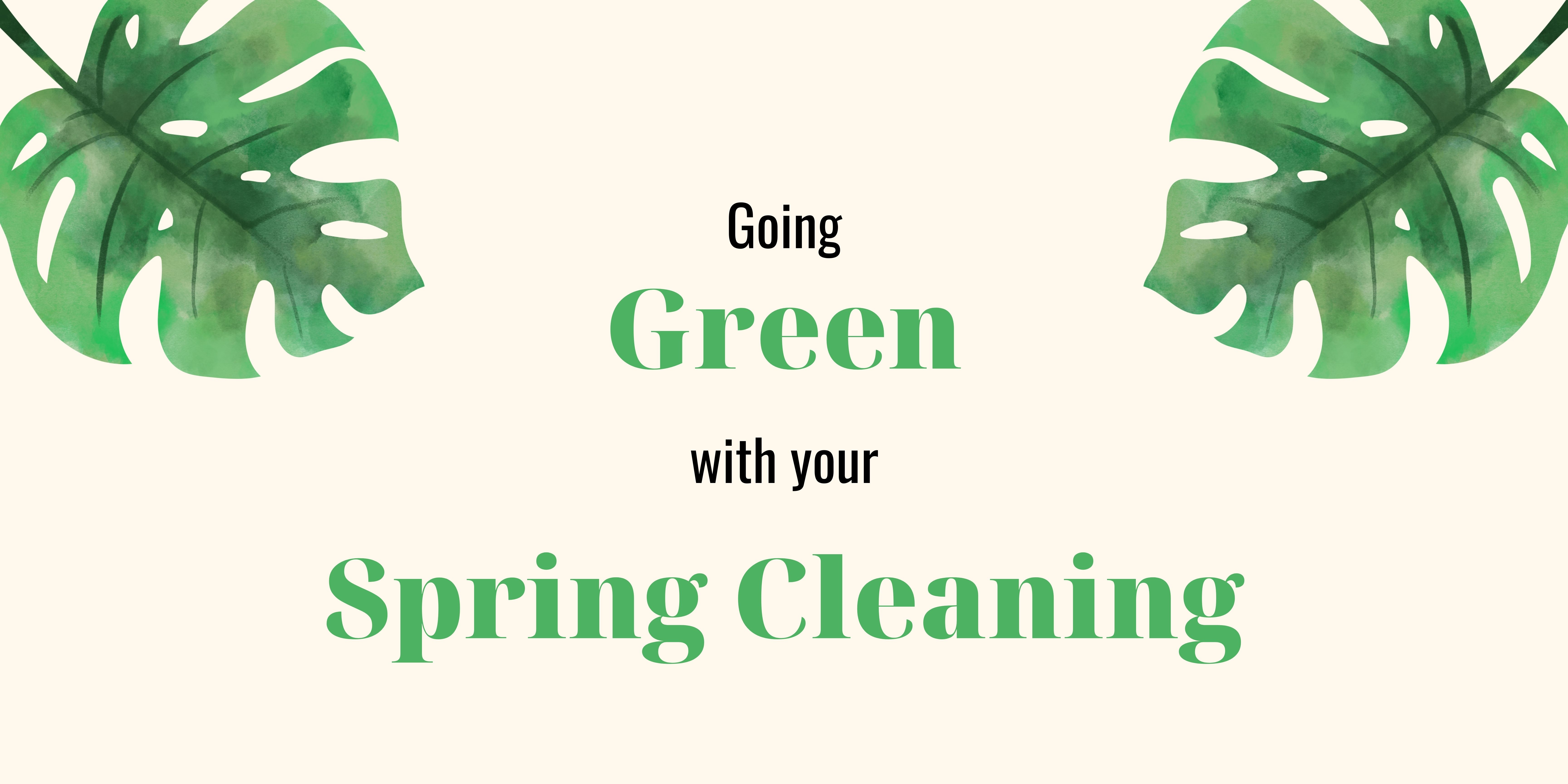 Going Green with Your Spring Cleaning header image.