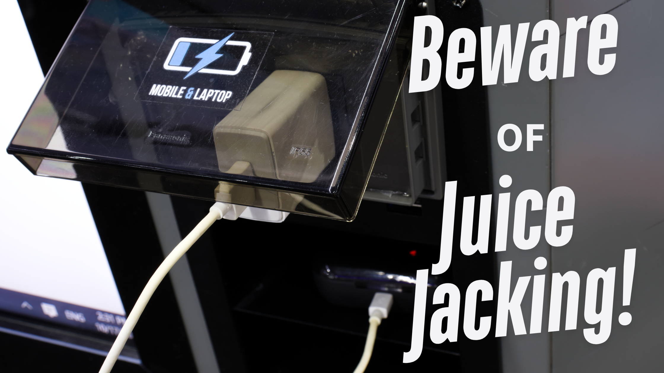 The Hidden Dangers of Public USB Charging & What You as a Traveler Need to Know! header image.