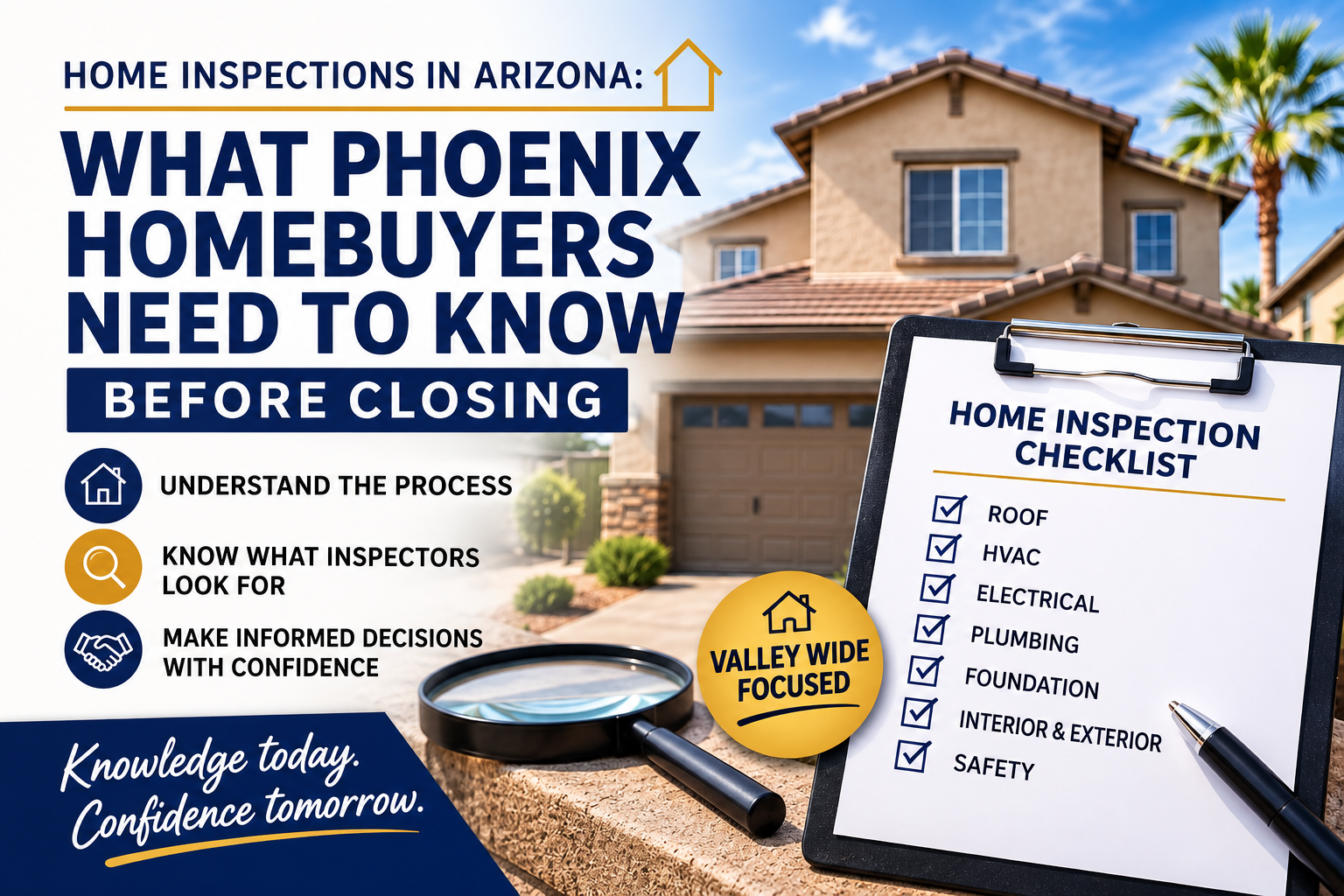 Home Inspections in Arizona: What Every Homebuyer Needs to Know Before Closing header image.