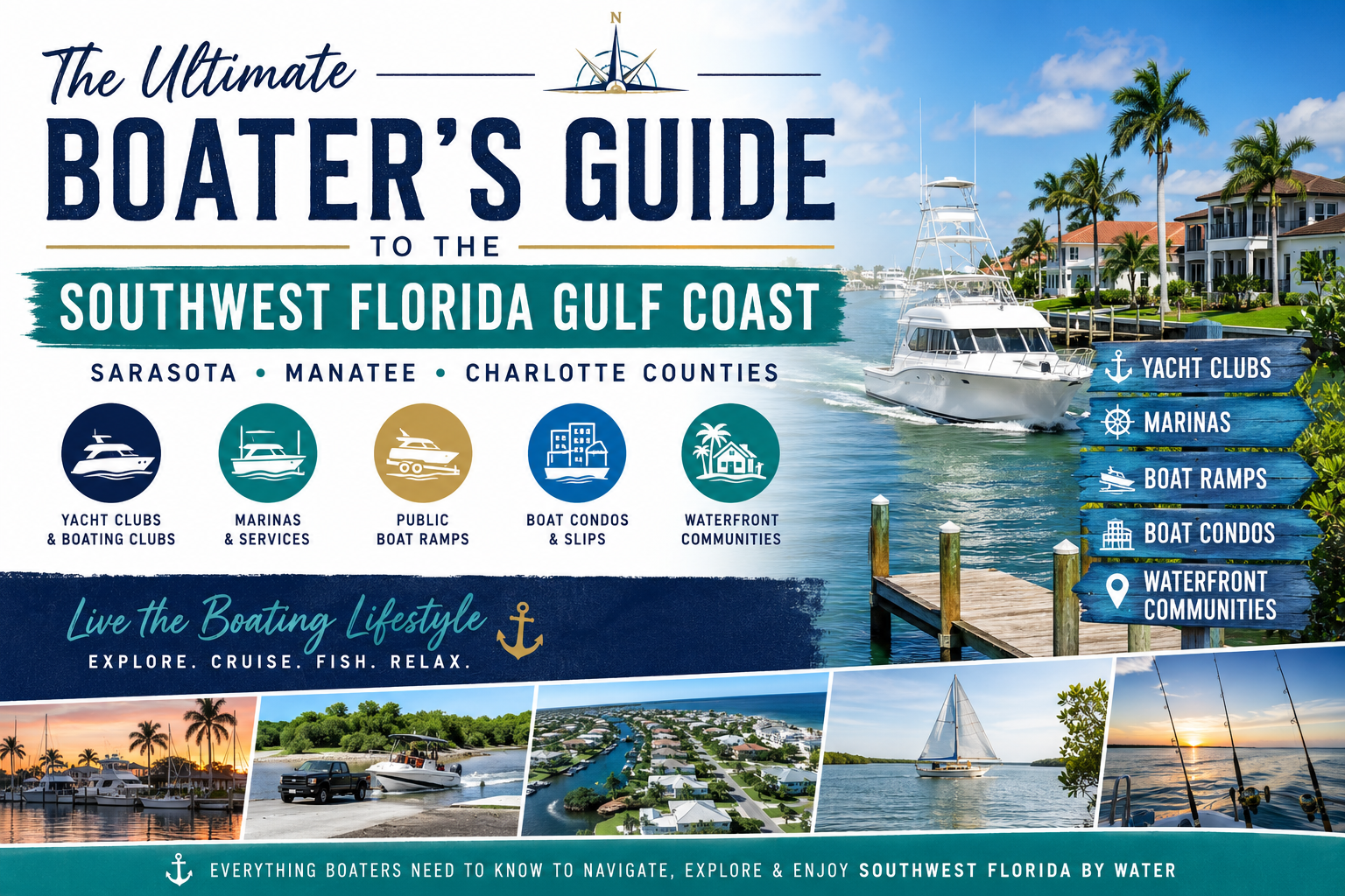 The Ultimate Boaters Guide to SouthWest Florida Gulf Coast header image.