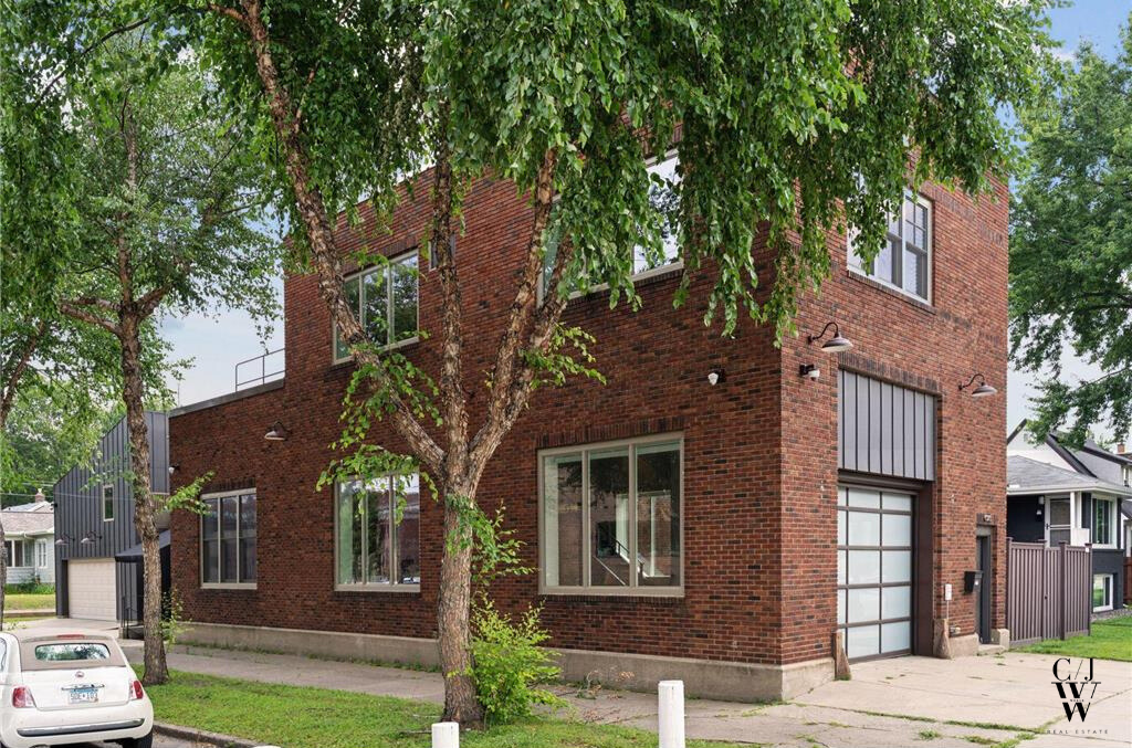Renovated St. Paul firehouse great room with 16-foot ceilings