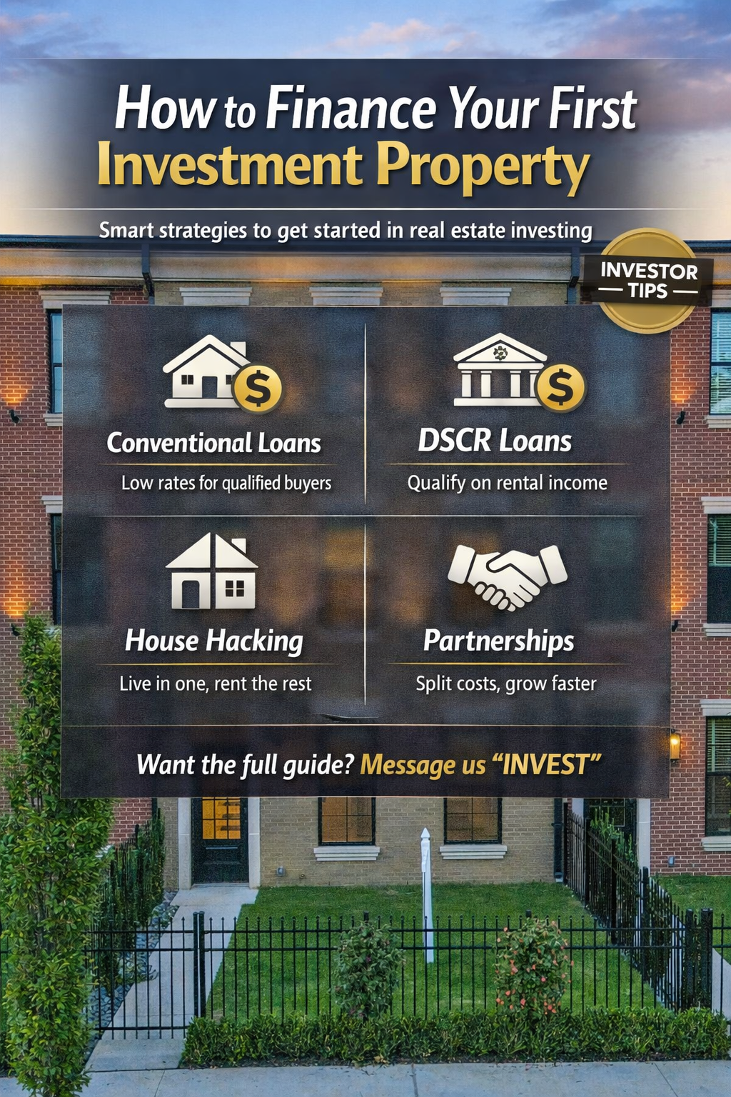 How to Finance Your First Investment Property header image.