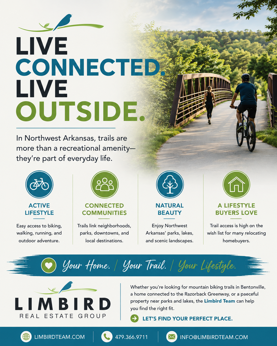 Living Near Trails in Northwest Arkansas: More Than a Lifestyle Trend header image.