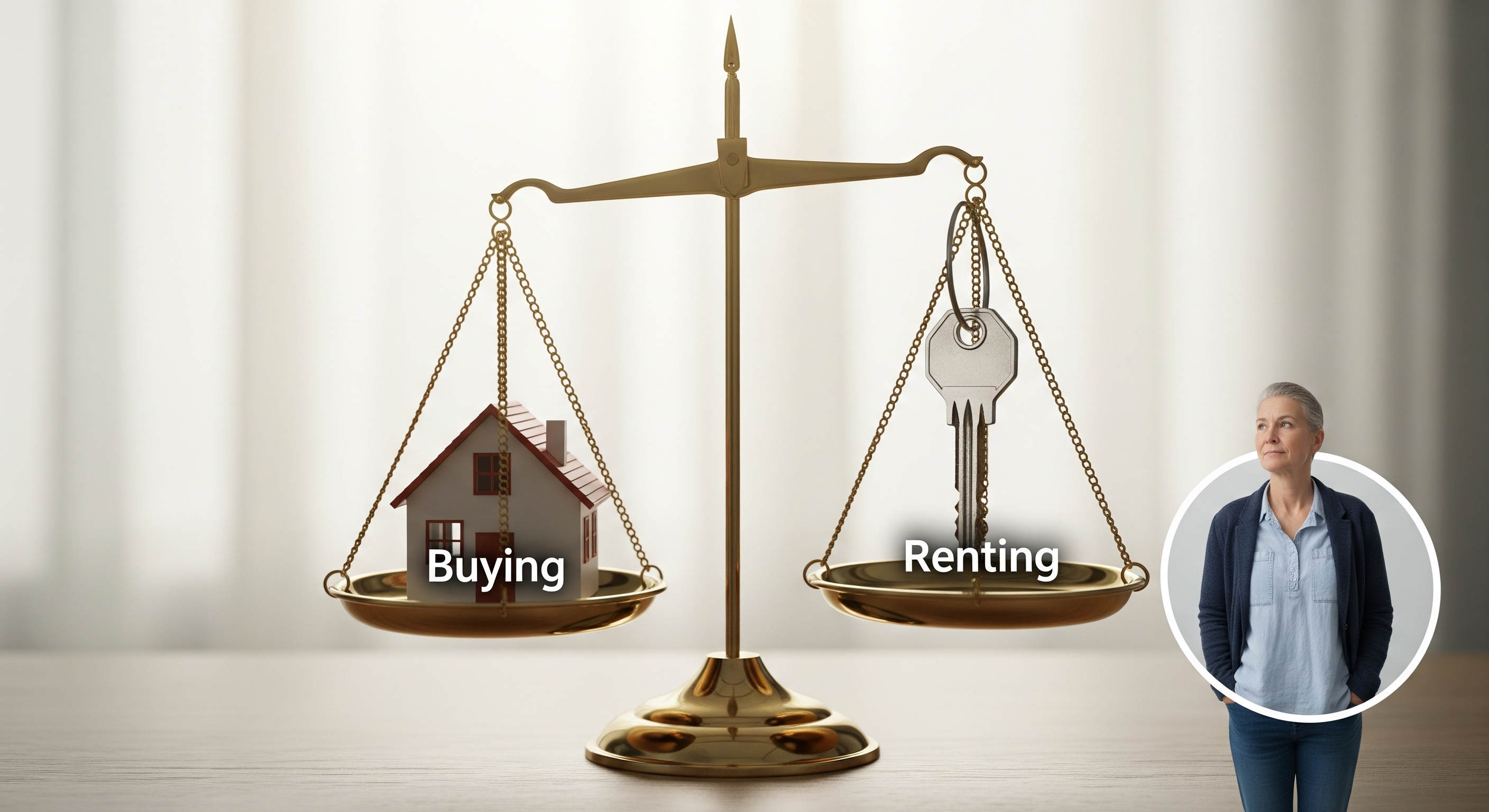 weighing the options of buying or renting a home