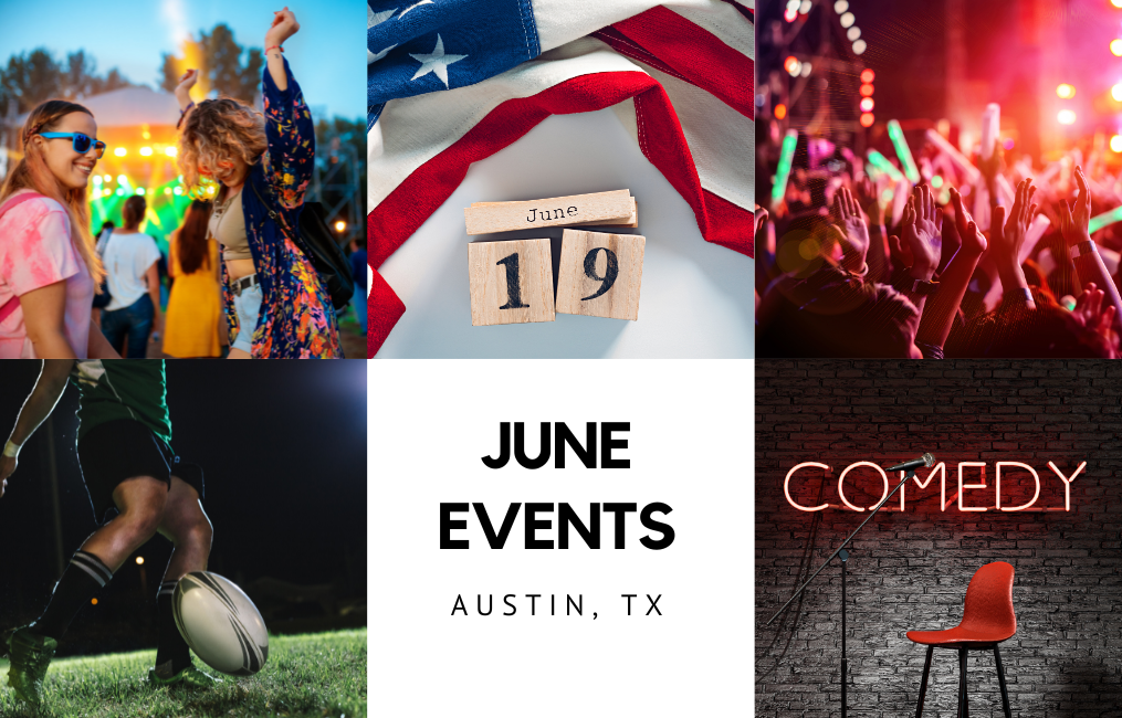 Events in Austin, TX - June 2023 header image.
