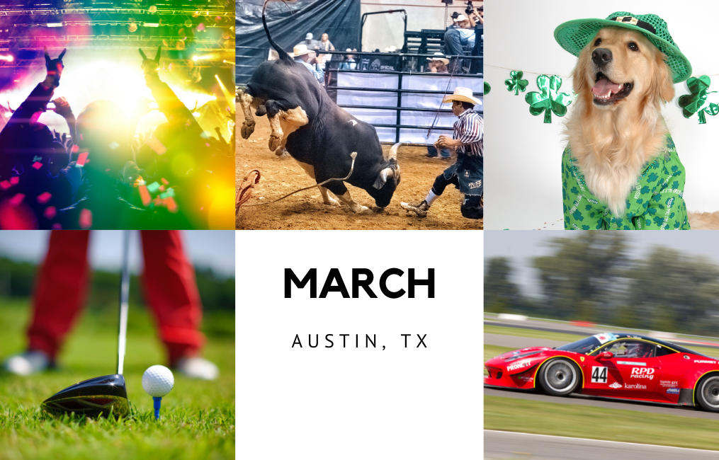 Events in Austin, TX - March 2023 header image.