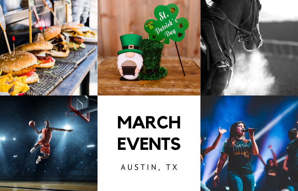 Events in Austin, TX - March 2024 header image.