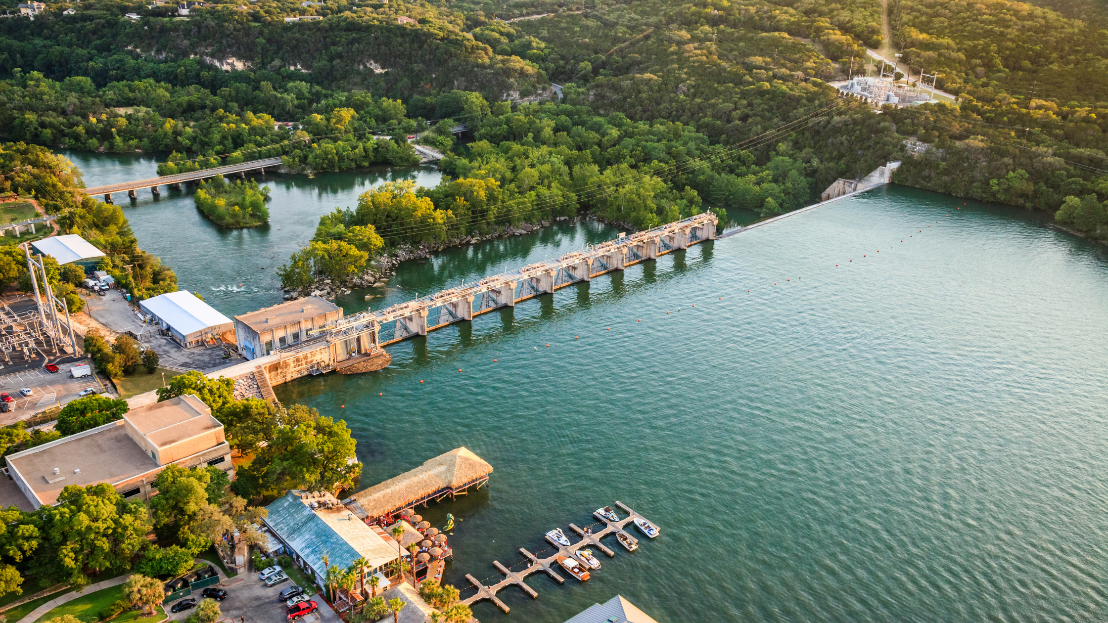 Tom Miller Dam, Lake Austin, Colorado River, Austin Texas