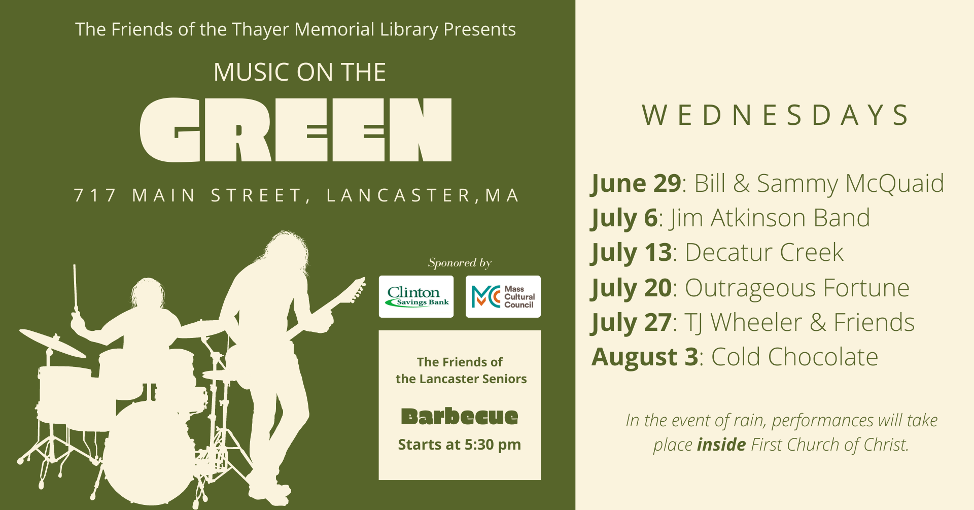 Summer Concerts header image.