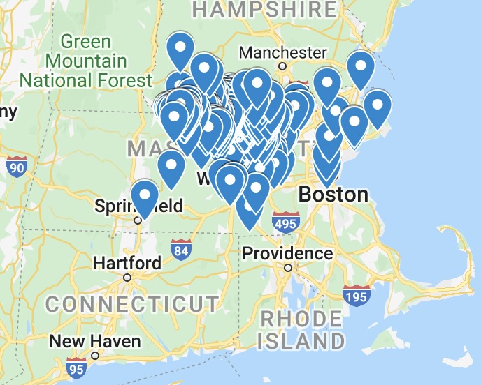 Map of the Homes We have Helped People Buy or Sell header image.
