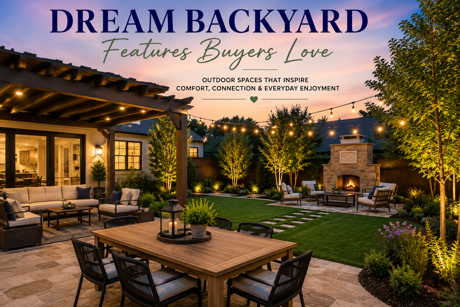 Dream Backyard Features Buyers Love header image.