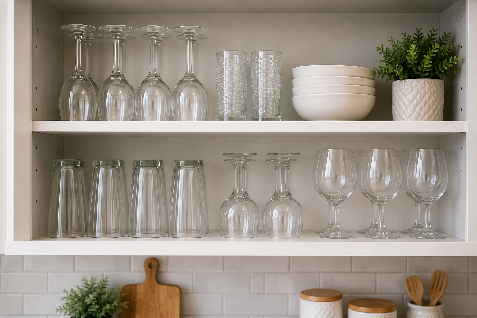 Should You Store Glassware Up or Down? header image.