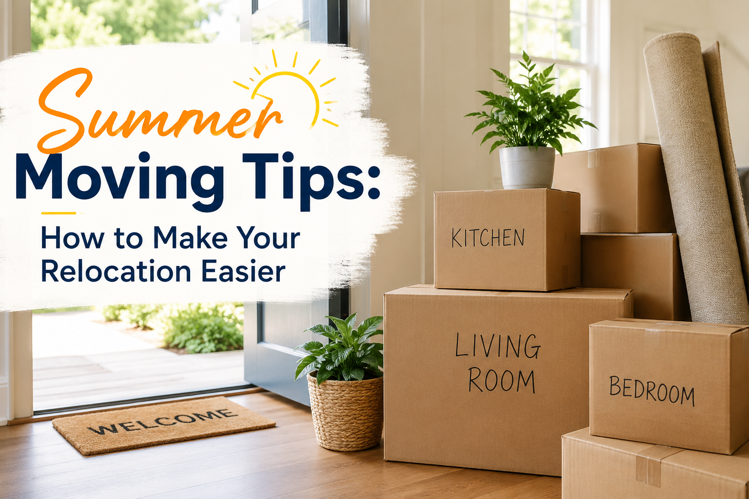 Moving Tips for Summer Relocations header image.