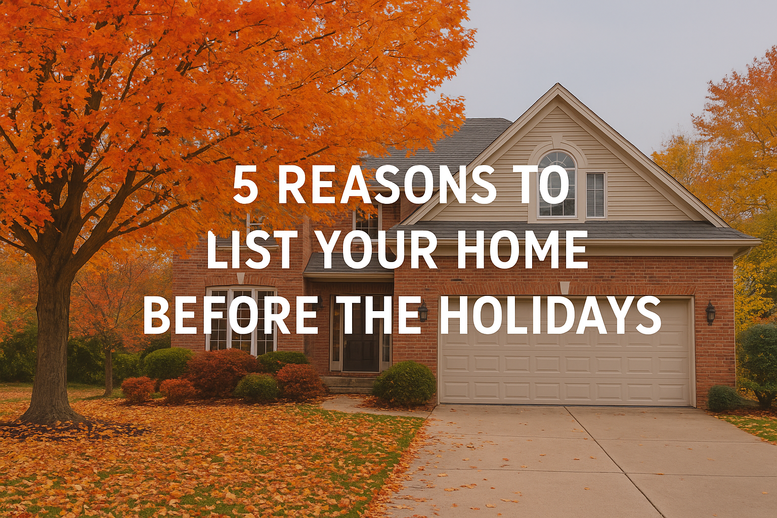 5 Reasons to List Your Home Before the Holidays header image.