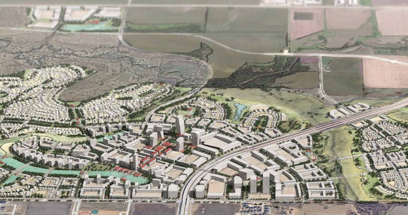 First look: Frisco's 2,500-acre Fields Development Will Have a New City Center and Thousands of Homes header image.